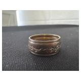 Size 5 10k gf vintage ring has marking