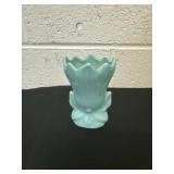 4ï¿½light blue ceramic art pottery vase