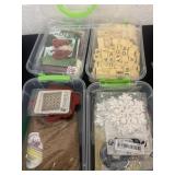 Group tile letter crafts diy fox with container