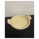 Vintage McCoy Pink and Blue striped Au Gratin Pie