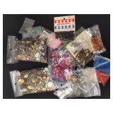 Group of beads and jewelry pieces