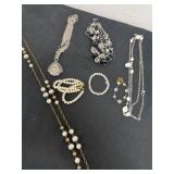 4 necklaces and bracelets