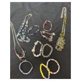 3 necklaces 9 bracelets