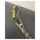 Antique Set of 8 Sleigh Bells on Leather piece