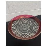 13.5ï¿½ Indiana Glass Crystal Diamond Point Ruby