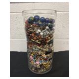 12ï¿½ big jar full of jewelry