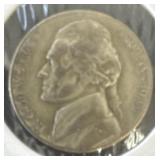 1942-S Silver Jefferson Nickel.