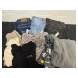 Size 12 11 and 10 jeans with small and medium