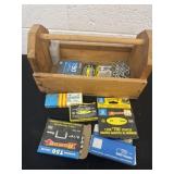 Carpenter box with staples