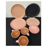 Vintage Melmac plates and cups