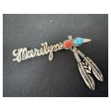 vintage Navajo Native American sterling silver