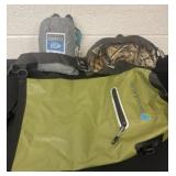 Camo bag and hammock and shog bag