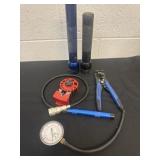 Flash lights and Klein tool and gauge