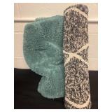 2 throw rugs