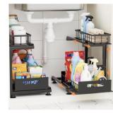 Under Sink Organizer, Heavy Duty Metal Pull Out