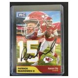 Patrick Mahomes 2017 NFL Draft facsimile auto