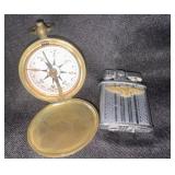 Compass with lighter