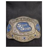Silver Spurs' rodeo trophy belt buckle Tresros