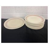 9 McCoy  pink and blue plates  10ï¿½ and 12ï¿½