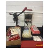 Group of reloading wads and machines