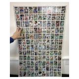Sheet of Uncut Vintage Topps NFL Cards 43x28