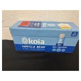 New case of vanilla bean protein shakes.