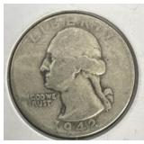 1942 Washington quarter