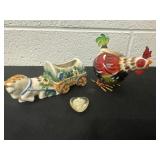 VINTAGE Gallo Rocking Rooster Hand Painted