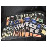Group of basic land magic cards