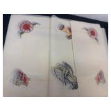 Vintage Crepe paper with prints