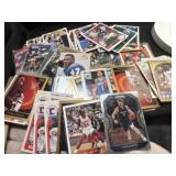 Group of football and basketball cards