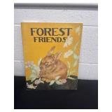 Vintage forest friends kids book