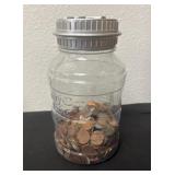 8ï¿½ piggy bank with pennies