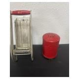 Vintage shaker and french fry cutter