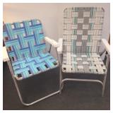 Two lawn chairs