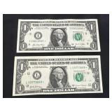 2021 Series & 2017A Series $1 Dollar Bill Star