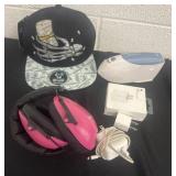 Money hat ,power adapter and thermo scan