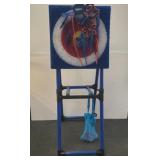 Yard ax and star target throwing game