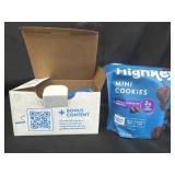 Box of high key mini cookies