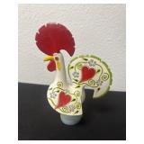 7' Hand Made Large Painted Portuguese Rooster