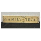 Family Tree Wood sign 5.5x28