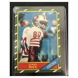 Jerry Rice 1986 Topps rookie reprint