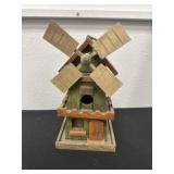 12ï¿½ wood windmill bird house.