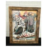 Stinky Sneakers art Print in Wood Frame 20x16
