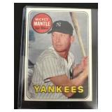 Mickey Mantle 1969 Topps reprint card