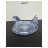 Vintage Indiana glass hen on nest 7ï¿½