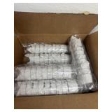 Box of plastic shot glasses macallan