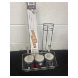 Bamboo drawer divider and canister