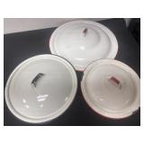 3 enamel lids 12ï¿½ 9ï¿½ and 11ï¿½