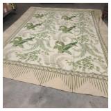 Vintage 13'X9'6' woven rug